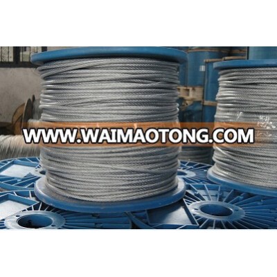 Galvanized Steel Wire Rope 6X7+FC with Fibre Core